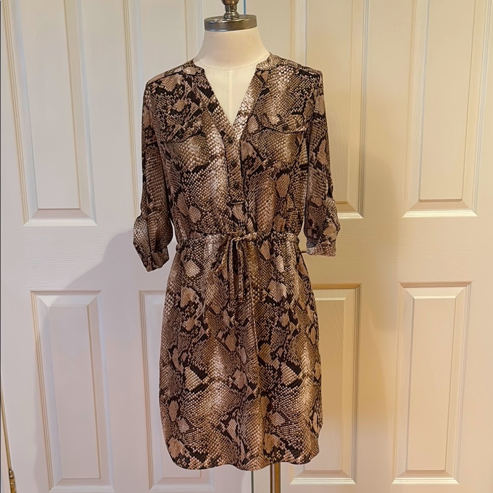 Banana Republic Snakeskin Print Dress - Sz 2